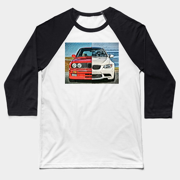 Evolution BMW M3 Baseball T-Shirt by d1a2n3i4l5